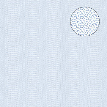 Decorative wavy vector guilloche background grid with Celtic ribbon pattern