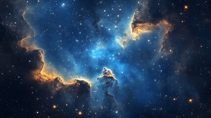 Fototapeta premium Stunning Collection of Cosmic Nebulas and Star-Filled Galaxy Backgrounds – Beautiful Night Sky and Deep Space Wonders in Vivid Colors for Creative Projects
