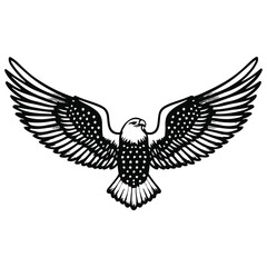 Eagle and Flag Iconic Symbols of American Patriotism and Pride.