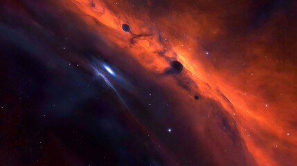 Space Galaxy Night Sky With Cosmic Clouds ,Universe science astronomy. Illustration Background