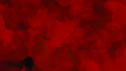 Red abstract grunge watercolor vector background, red ink effect red watercolor background,