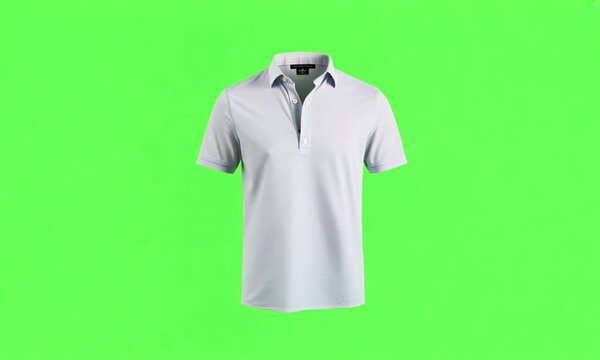 Rotating t-shirt, shirt on green screen. Generative AI