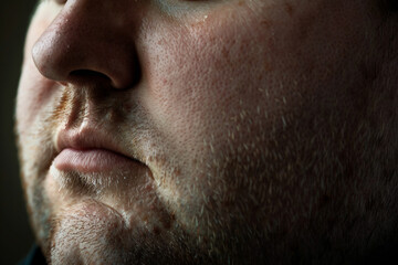 Obraz premium Illustration of people with obesity made generative AI technology