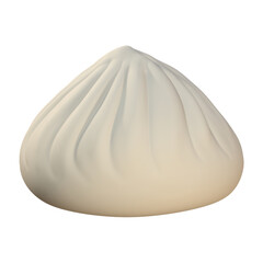3d Chinese steamed stuff bun, Asian food 