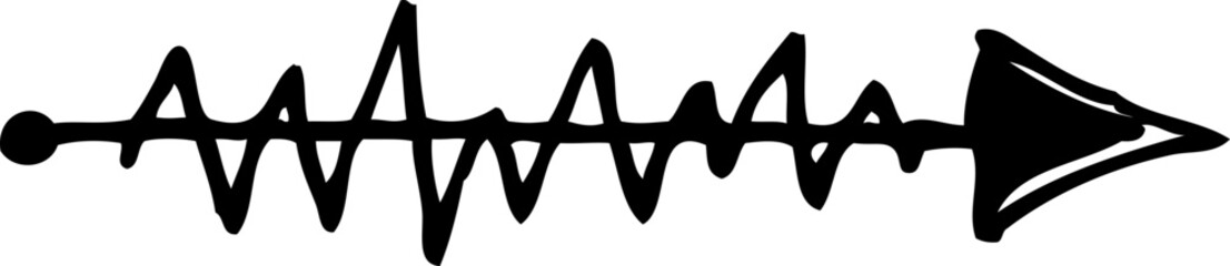 Obraz premium Sketch arrow illustration