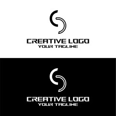 creative letter logo cs desain vektors
