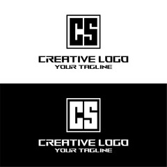 creative letter logo cs desain vektors