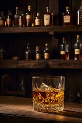 Vintage-style photograph of a whiskey