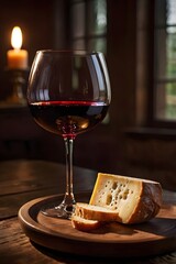 Naklejka premium Vintage-style photograph of a red wine