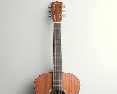 Elegant Close-up Acoustic Guitar with Yamaha Brand - Musical Instrument Photography for Online Ads and Music Blogs