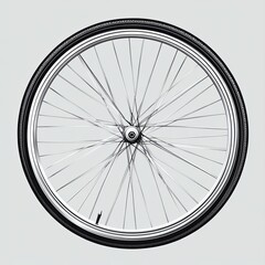 Fototapeta premium abstract vector illustration isolated eps 10 / bicycle wheel