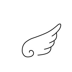 Obraz premium Hand Drawn Wings 