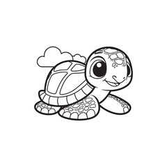 Playful Baby Alligators and Turtle - Adorable Vector Illustration.
