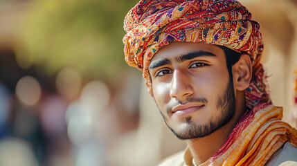 Obraz premium background with a man attending a formal event, with refined decor and sophisticated ambiance