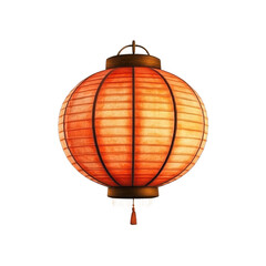 Obraz premium Traditional Chinese Lantern Isolated on White Background