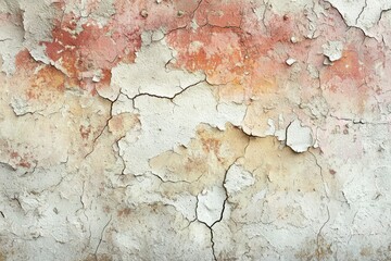 Obraz premium Weathered Wall with Cracked and Peeling Paint