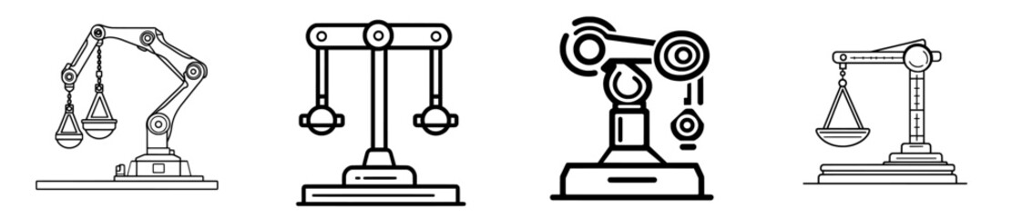 Diagnostics and maintenance symbol for an electric car battery, showing a computer analyzing its status