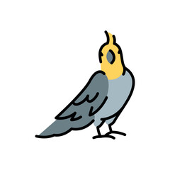 Parrot color icon.