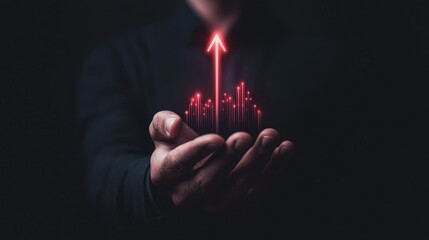 Futuristic Business Growth Concept in Clean Setting