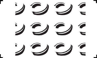 Abstract Black and White Pattern with Curved Lines: Modern Graphic Design, Minimalist Art, Seamless Texture for Backgrounds and Creative Projects