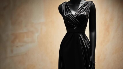 Elegant Black Dress on Mannequin