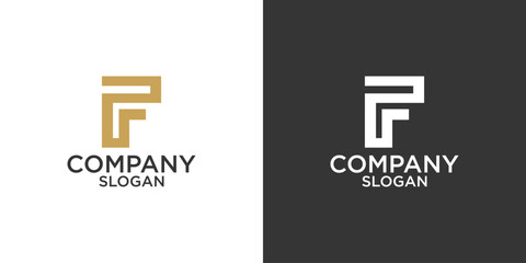 letter f abstract logo vector design