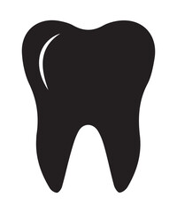 Tooth Care Icon, Silhouette and Vector Art.
Dental Treatment. Dentistry Solid Symbol.
Isolated Vector Illustration.