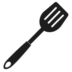 spatula silhouette vector white background.
