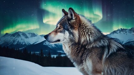 Obraz premium Majestic wolf