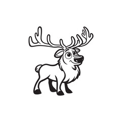 Cute Baby Alligators and Deer - Playful Cartoon Vector Art.