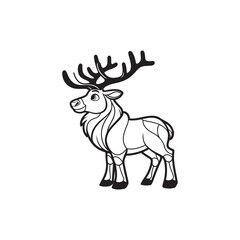 Cute Baby Alligators and Deer - Playful Cartoon Vector Art.