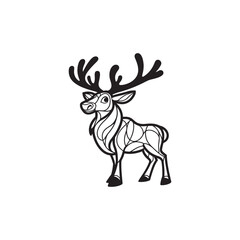 Cute Baby Alligators and Deer - Playful Cartoon Vector Art.