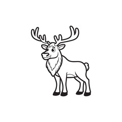 Charming Cartoon Deer and Baby Alligators - Cute Vector Illustrations.