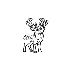 Friendly Baby Alligators and Deer - Playful Cartoon Vector Art.