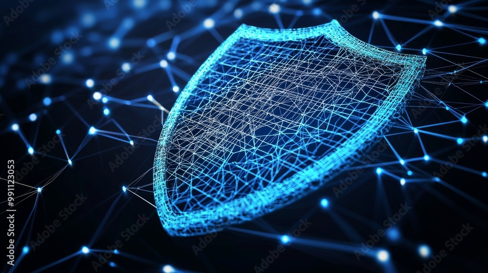 Poster defining cyber data protection as well as technology concepts in security and privacy.