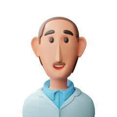 Male Doctor avatar 3d illustration