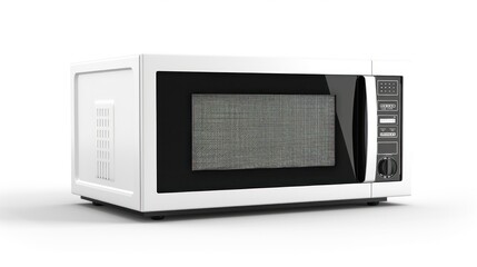 Fototapeta premium White Microwave Oven