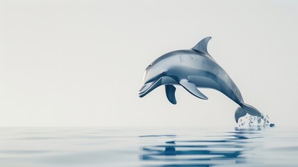 Obraz premium Dolphin Leaping Out of Water
