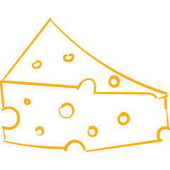 Hand Drawn Cheese Doodle