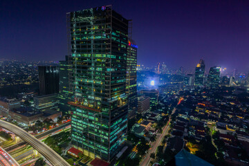 Obraz premium city at night