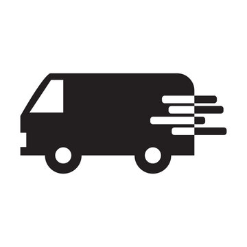 recommend clip art: Delivery Truck icon . Express delivery trucks icons. Fast shipping truck. Free delivery 24 hours. Logistic trucking sign. isolated on white and black background. EPS 10/AI	
