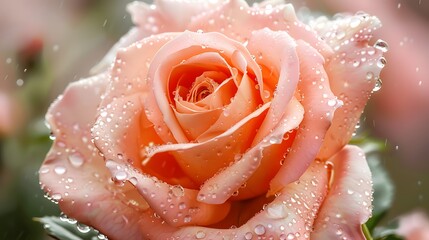 Close-Up of a Beautiful Rose in Full Bloom