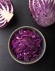 Obraz premium Fresh Red cabbage