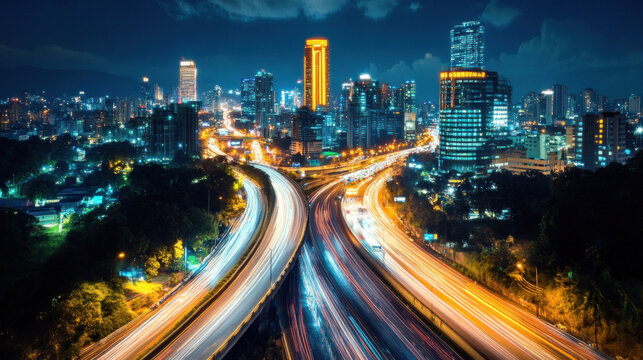 The IT hub in Bengaluru, with futuristic buildings and tech companies at the forefront - Powered by Adobe