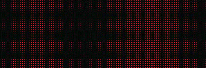 Halftone dots red and blue color pattern gradient grunge texture background. Dot pop art comic sport style vector illustration.
