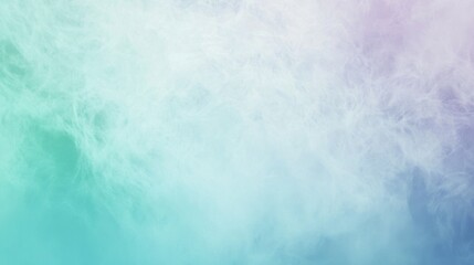 Soft pastel colored turquoise and purple smoke blending together creating a beautiful abstract background with copy space