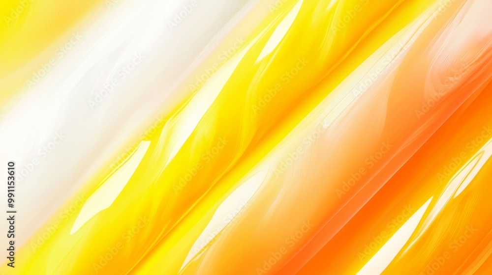Poster bright yellow and orange diagonal lines create a vibrant and energetic abstract background, perfect 