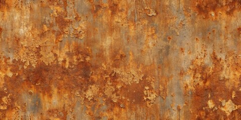 Fototapeta premium Rusty metal texture with distressed surface seamless pattern for stock photo