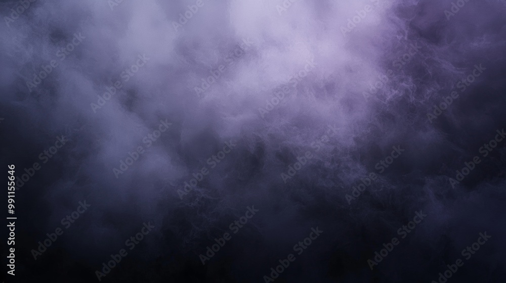 Poster abstract image featuring dark violet smoke forming mysterious and interesting shapes and textures, g
