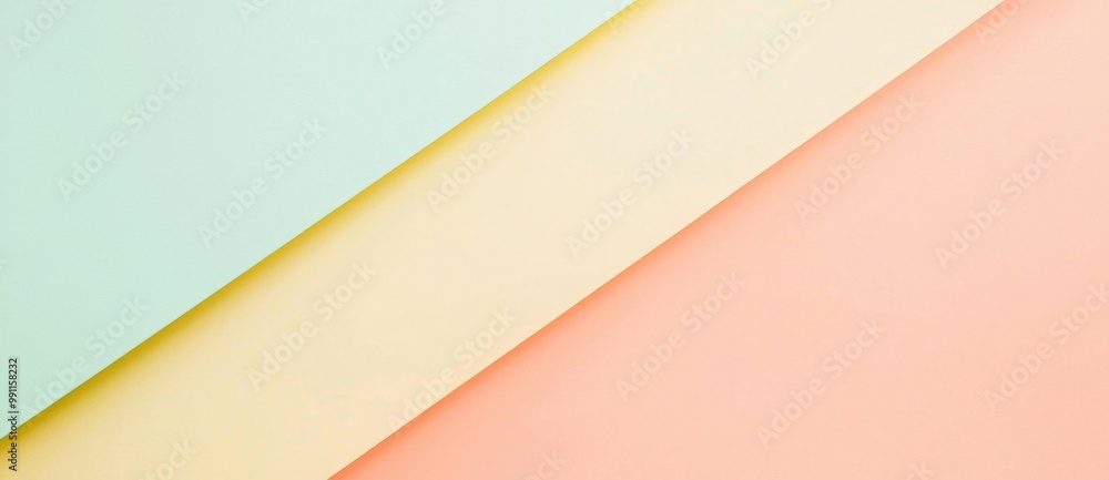 Poster minimalistic composition featuring a geometric pattern created with overlapping sheets of paper in s